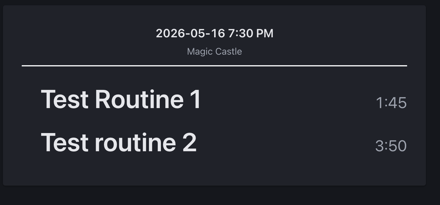 Show builder